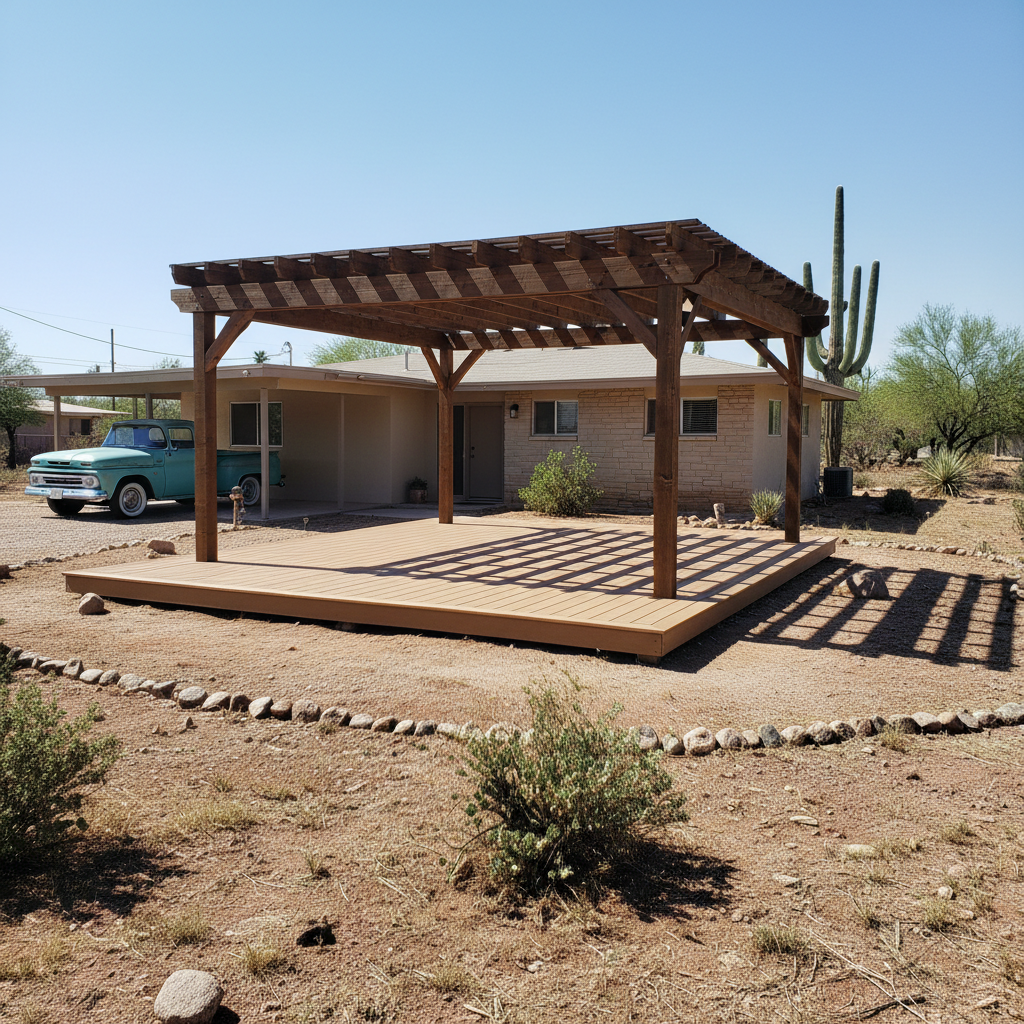 Pergolas & Shade Structures completed by Pinnacle Deck Inc in Green Valley, AZ